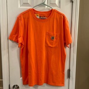 Women’s Carhartt Pocket Tee Orange L 12-14